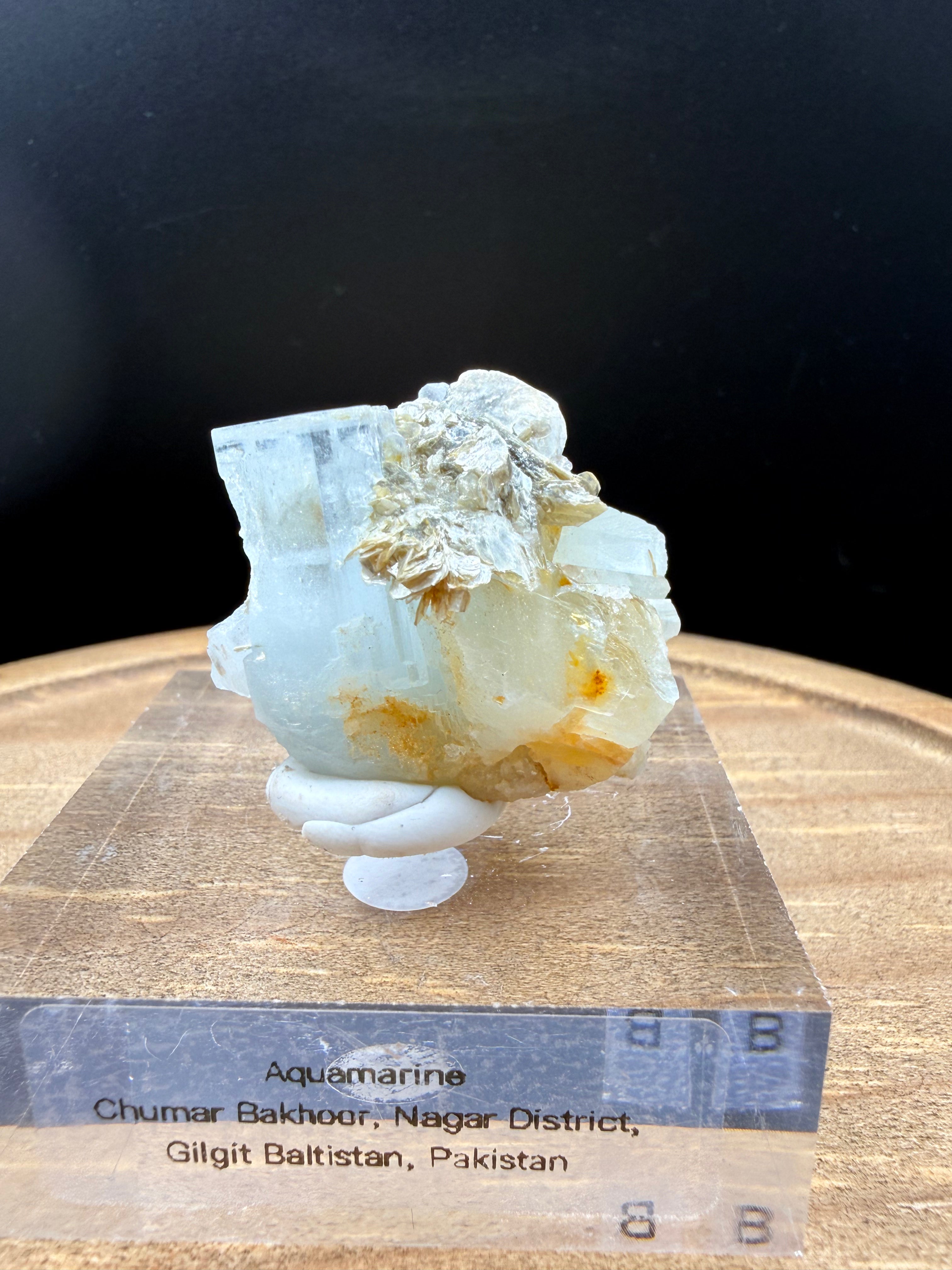 Aquamarine with Muscovite - 072